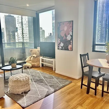 Contemporary 2-Bed Apartment In Melbourne Cbd Exterior photo